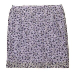 NWT Lane Bryant Lace Skirt 28 Purple Lace Pencil Cottage Romantic Classic Party